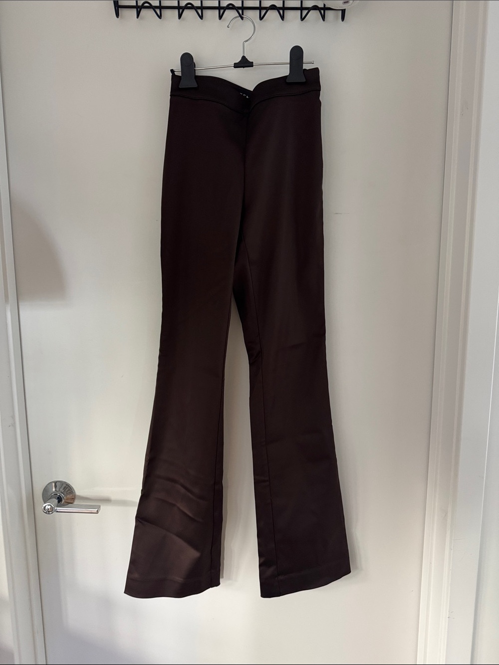 Babaton Dark Brown Bootcut Flare Pants